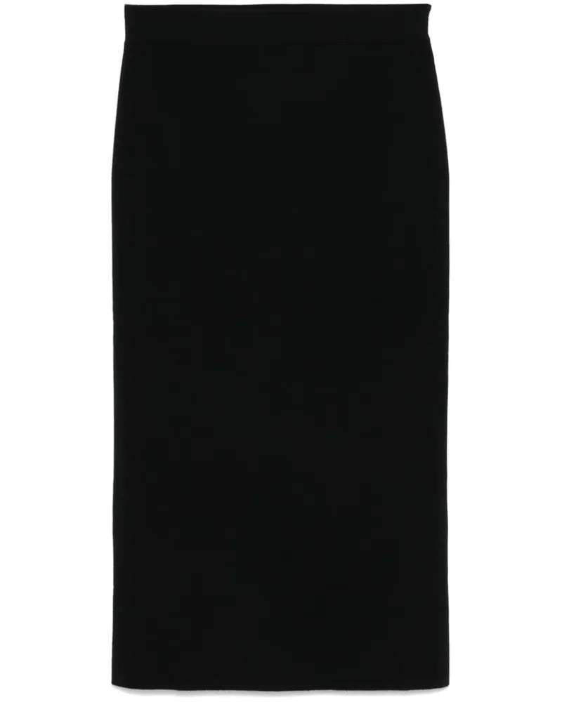 P.A.R.O.S.H. Gestrickter Midirock - Schwarz Schwarz