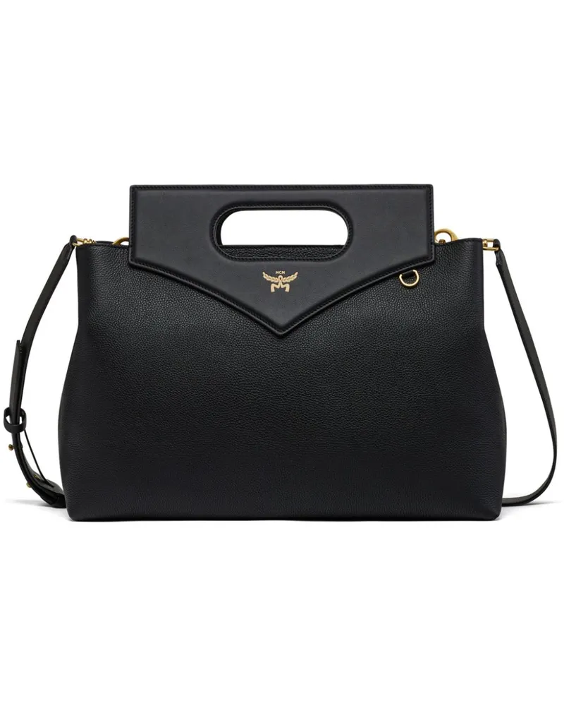 MCM Gesteppte Handtasche - Schwarz Schwarz