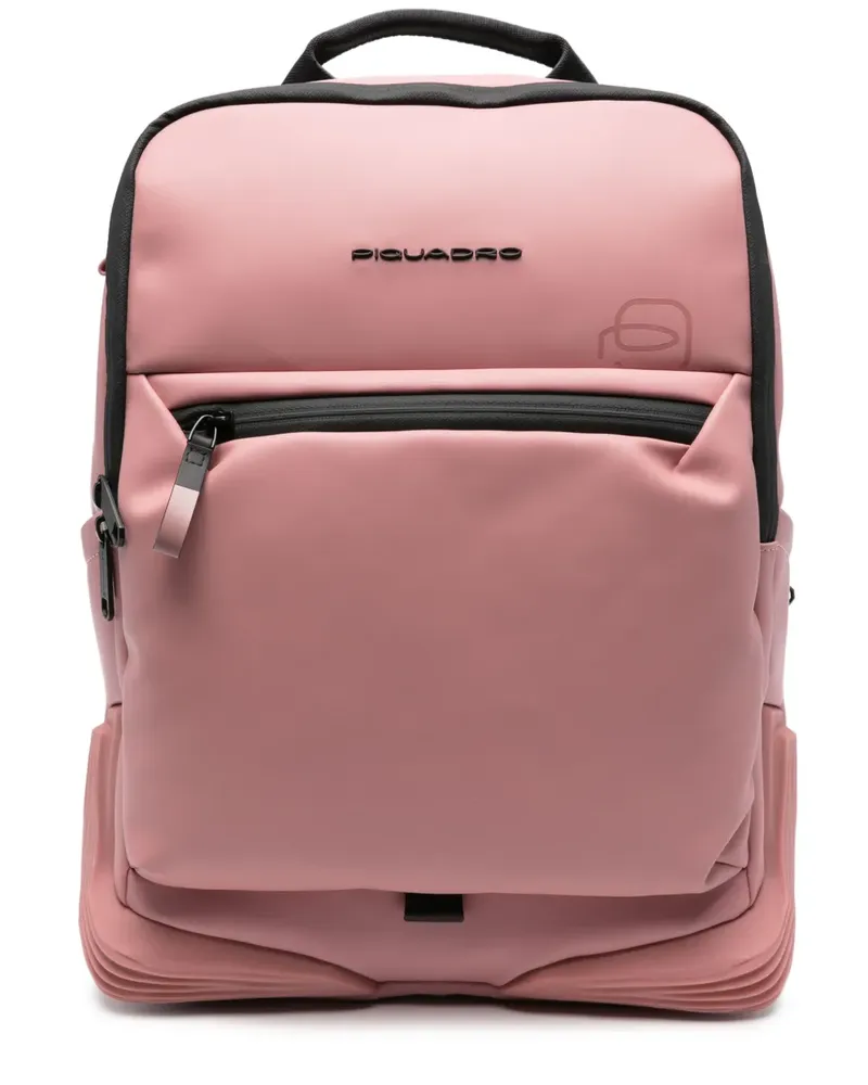 Piquadro Rucksack mit Reißverschluss - Rosa Rosa