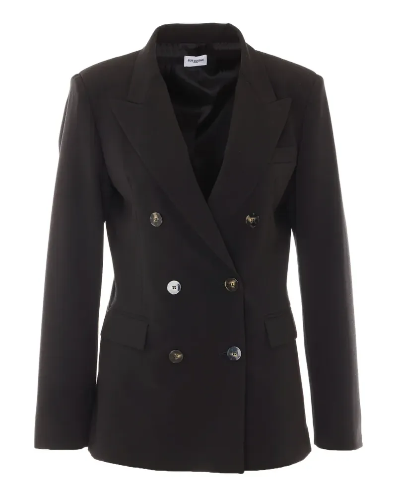 Rue du Bac double-breasted blazer - Schwarz Schwarz