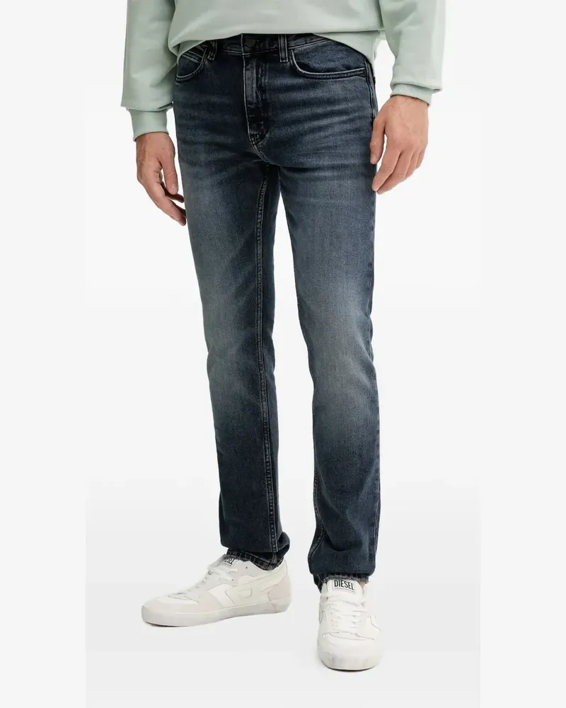 HUGO BOSS Jeans mit Logo-Patch - Blau Blau