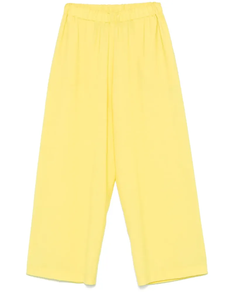 Fabiana Filippi Cropped-Palazzohose - Gelb Gelb