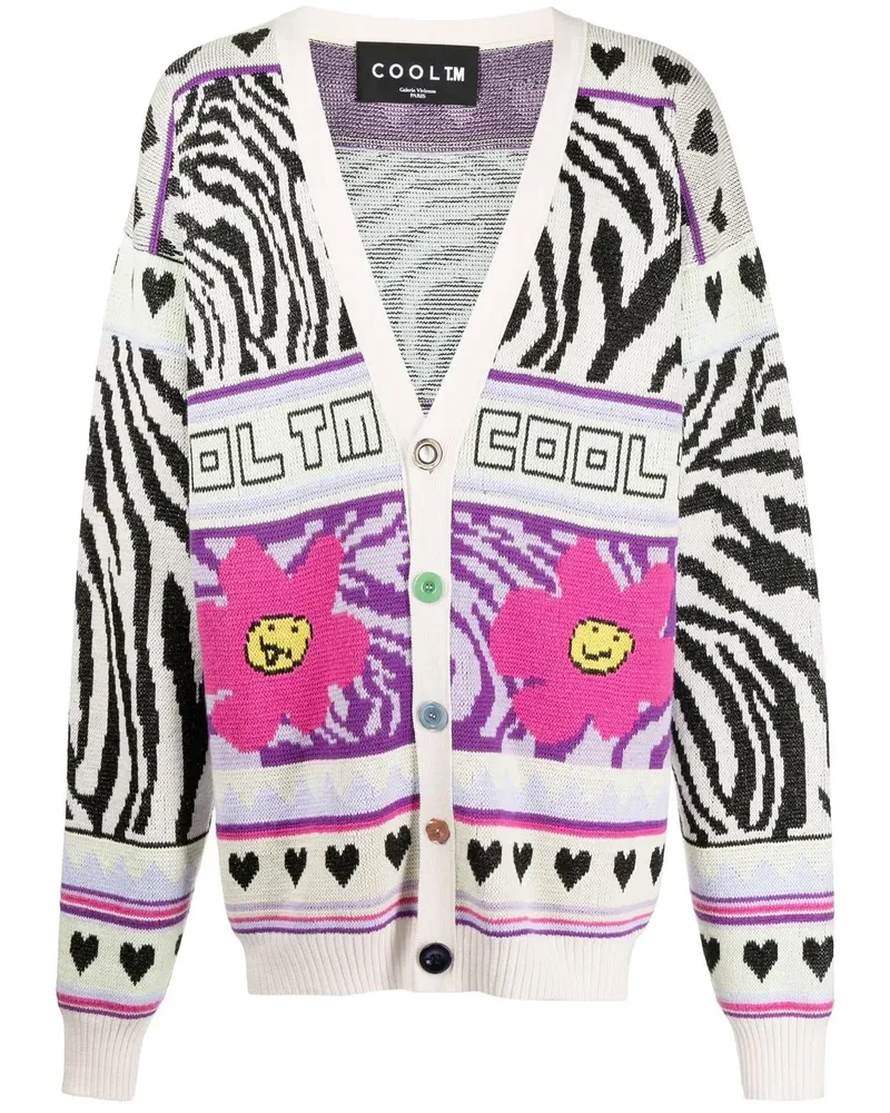 COOL T.M Cardigan mit Intarsienmuster - Mehrfarbig Mehrfarbig