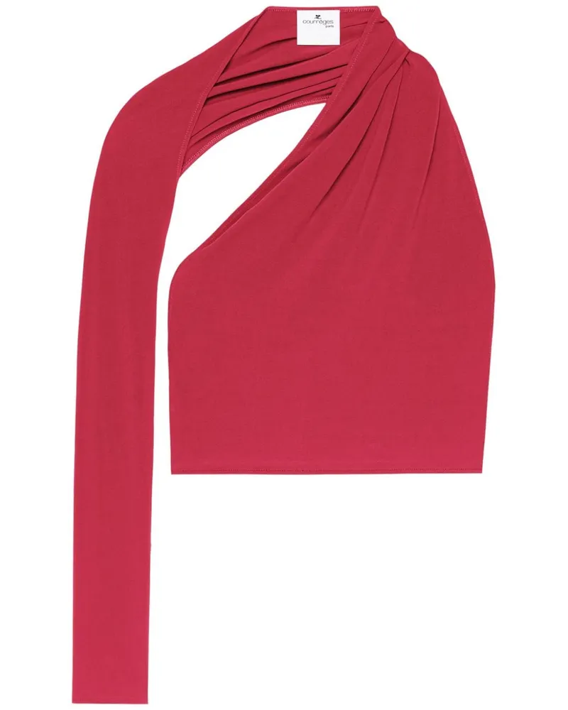 Courrèges Asymmetrisches Slash Cropped-Top - Rot Rot