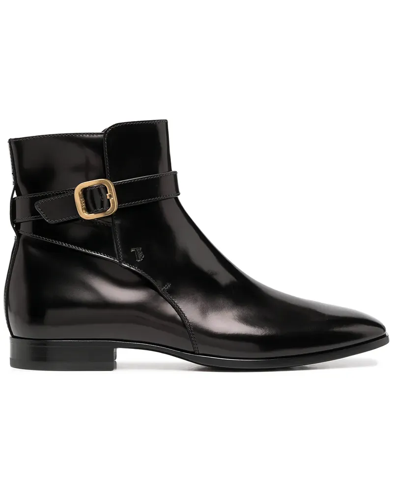 TOD'S Stiefel mit Schnallendetail - Schwarz Schwarz