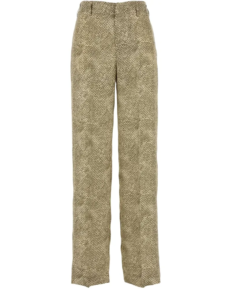 PT TORINO Satinhose mit Print - Nude Nude