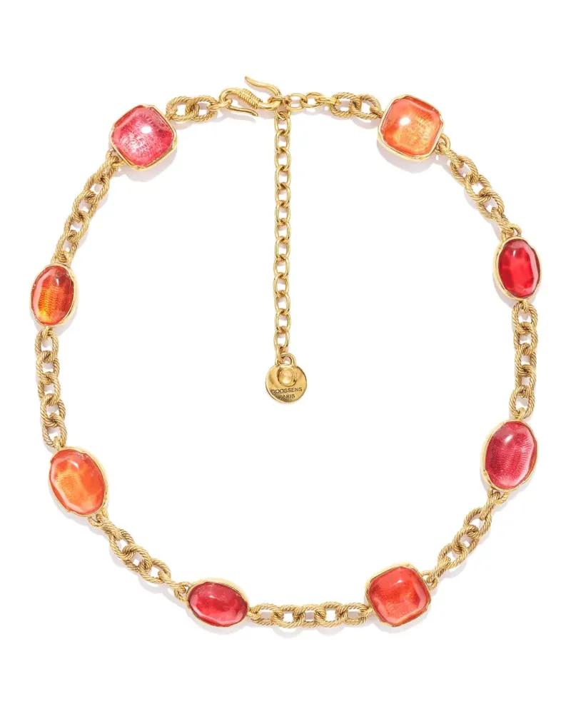 Goossens Paris Halskette mit Cabochons - Gold Gold