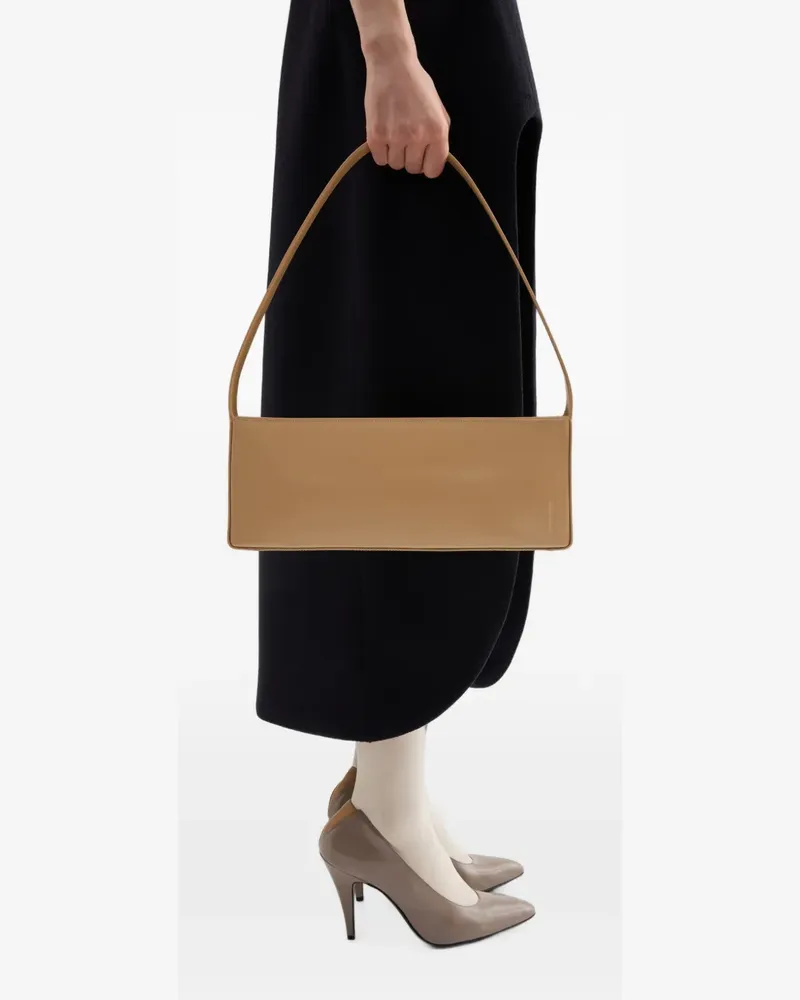 Jil Sander Monolith East-West Schultertasche - Nude Nude