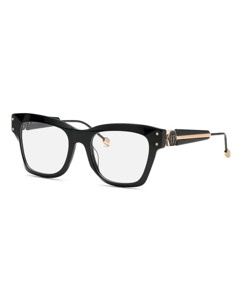 Philipp Plein Cat-Eye-Gestell - Schwarz Schwarz