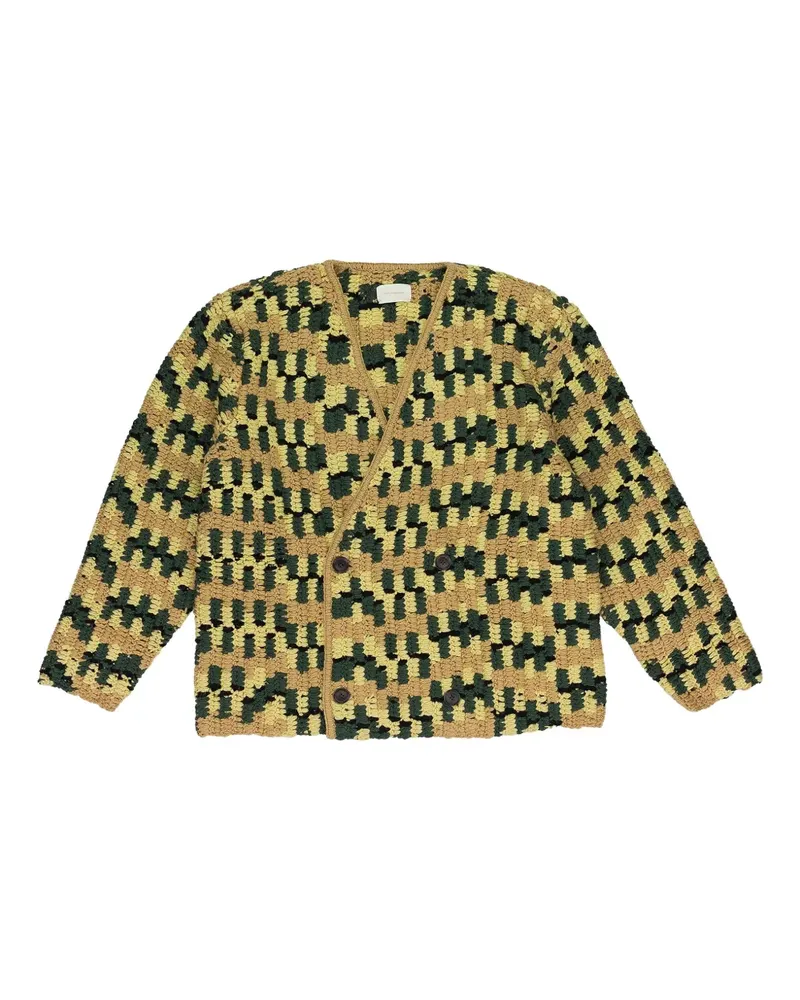 Aimé Leon Dore double-breasted hand-knit cardigan - Grün Grün