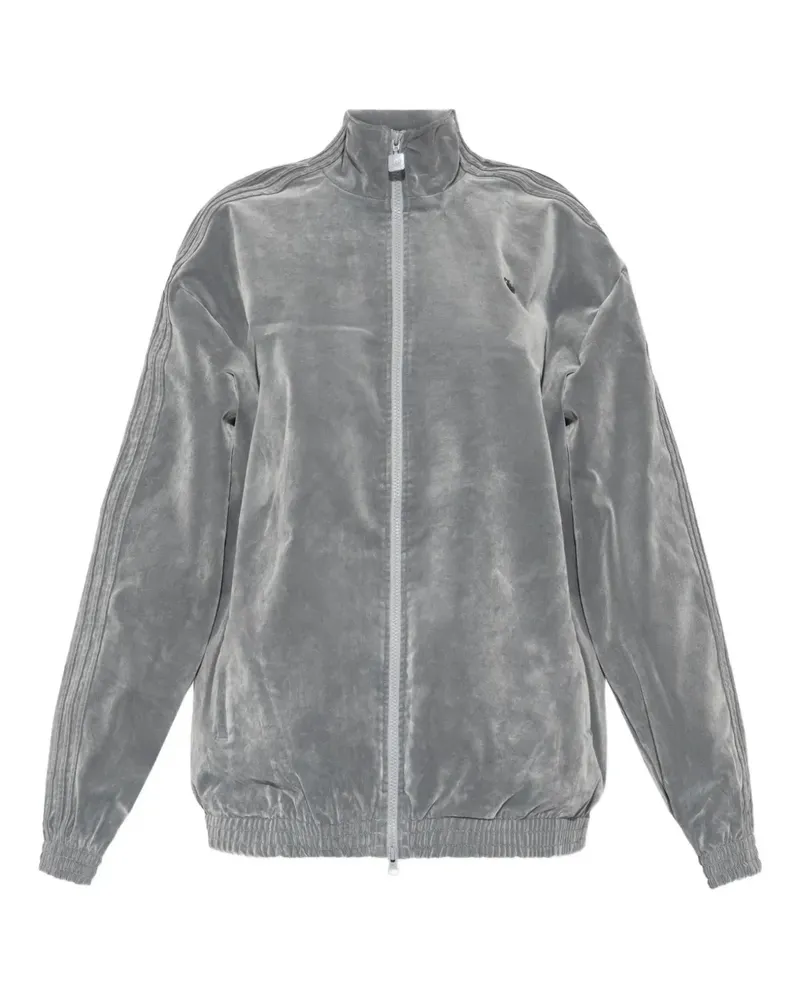 adidas Jacke mit Logo-Stickerei - Grau Grau