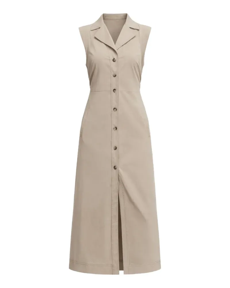 Veronica Beard Orla button-front dress - Nude Nude