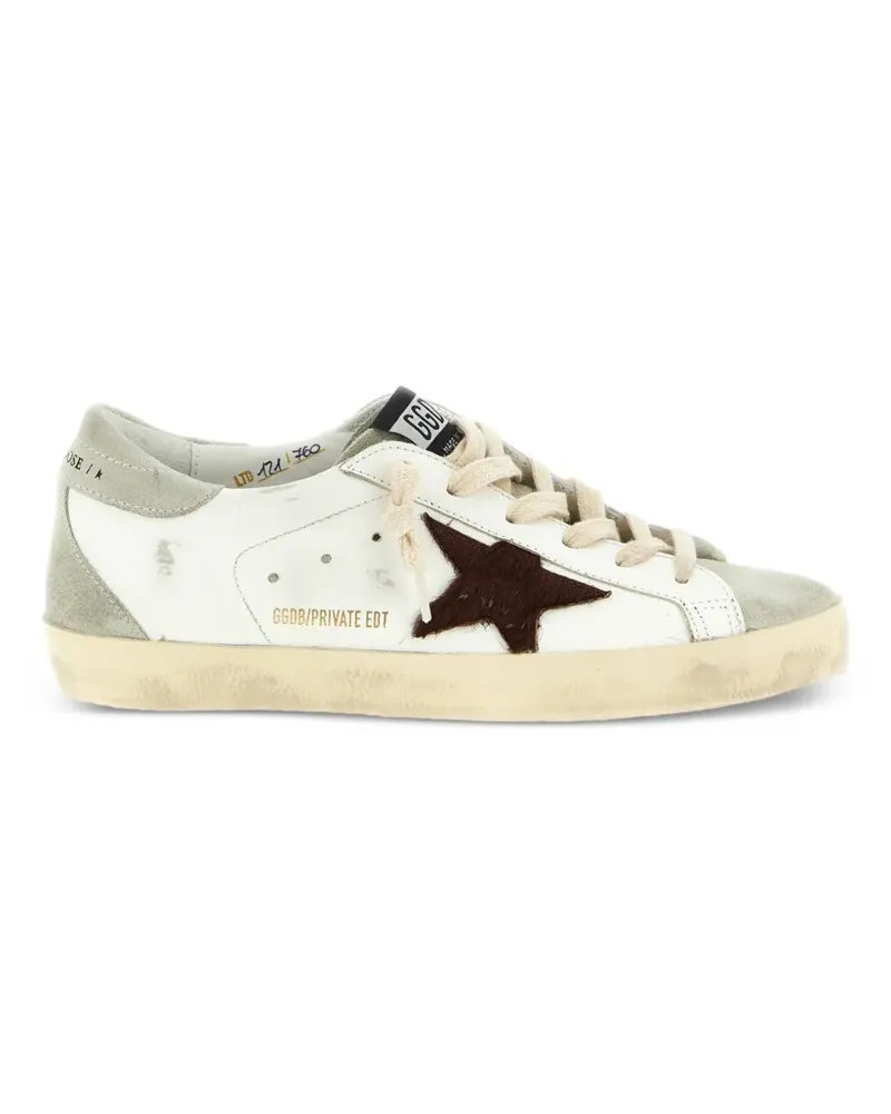 Golden Goose Superstar pony-hair star sneakers - Weiß Weiß