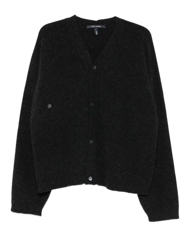 Sofie D'Hoore Meroe Cardigan mit V-Ausschnitt - Schwarz Schwarz