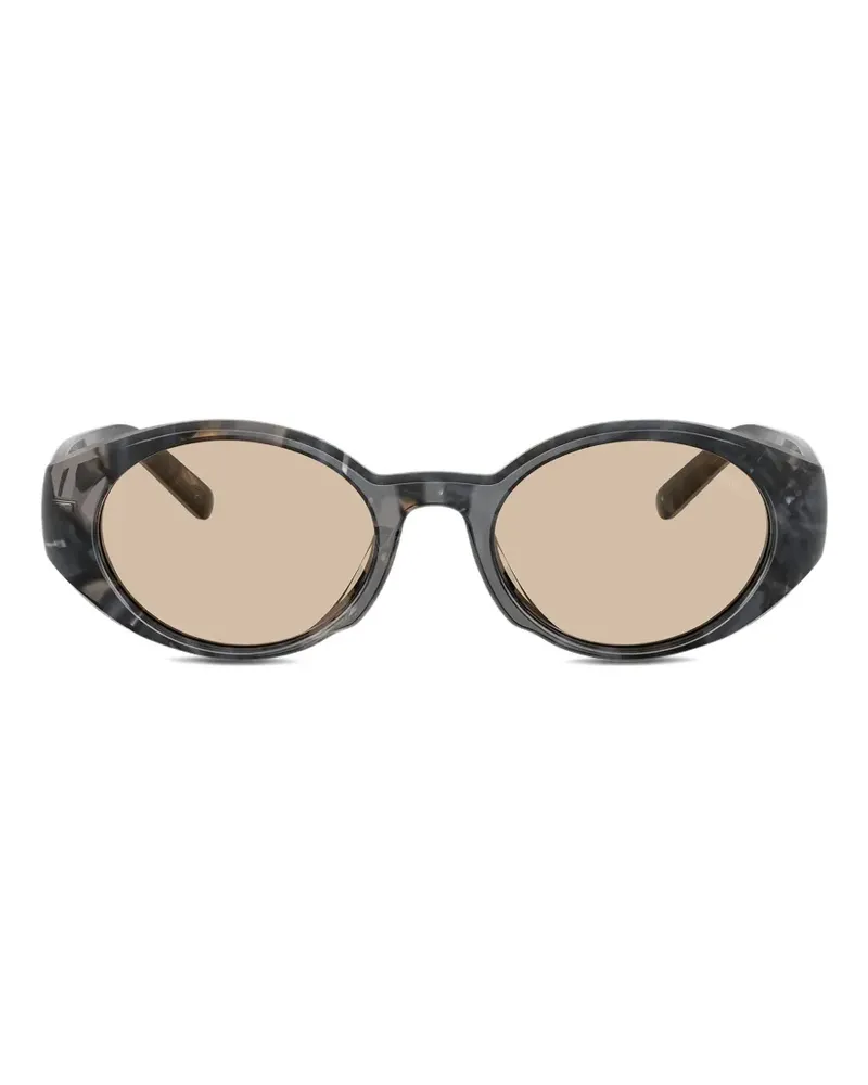 Diesel tortoiseshell-effect oval-frame sunglasses - Grau Grau
