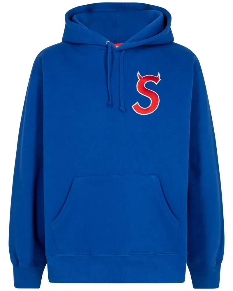 Supreme Being Hoodie mit S-Logo - Blau Blau