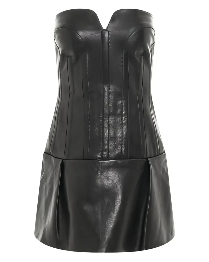 KHAITE Minikleid aus Leder - Schwarz Schwarz