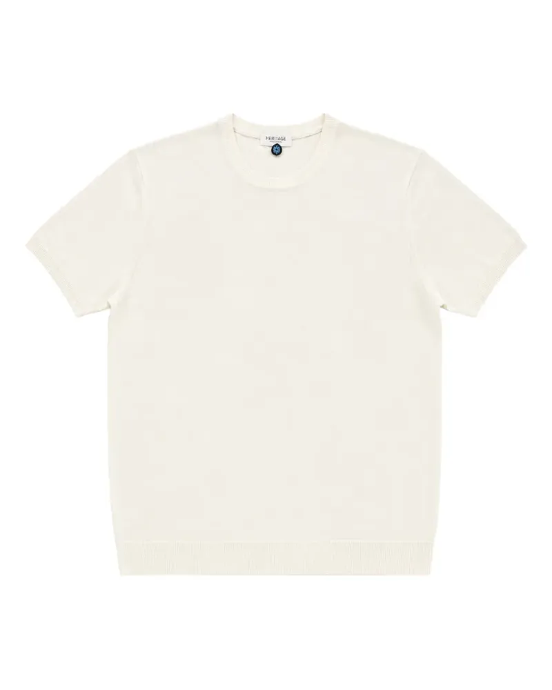 Heritage T-Shirt mit Rundhalsausschnitt - Nude Nude