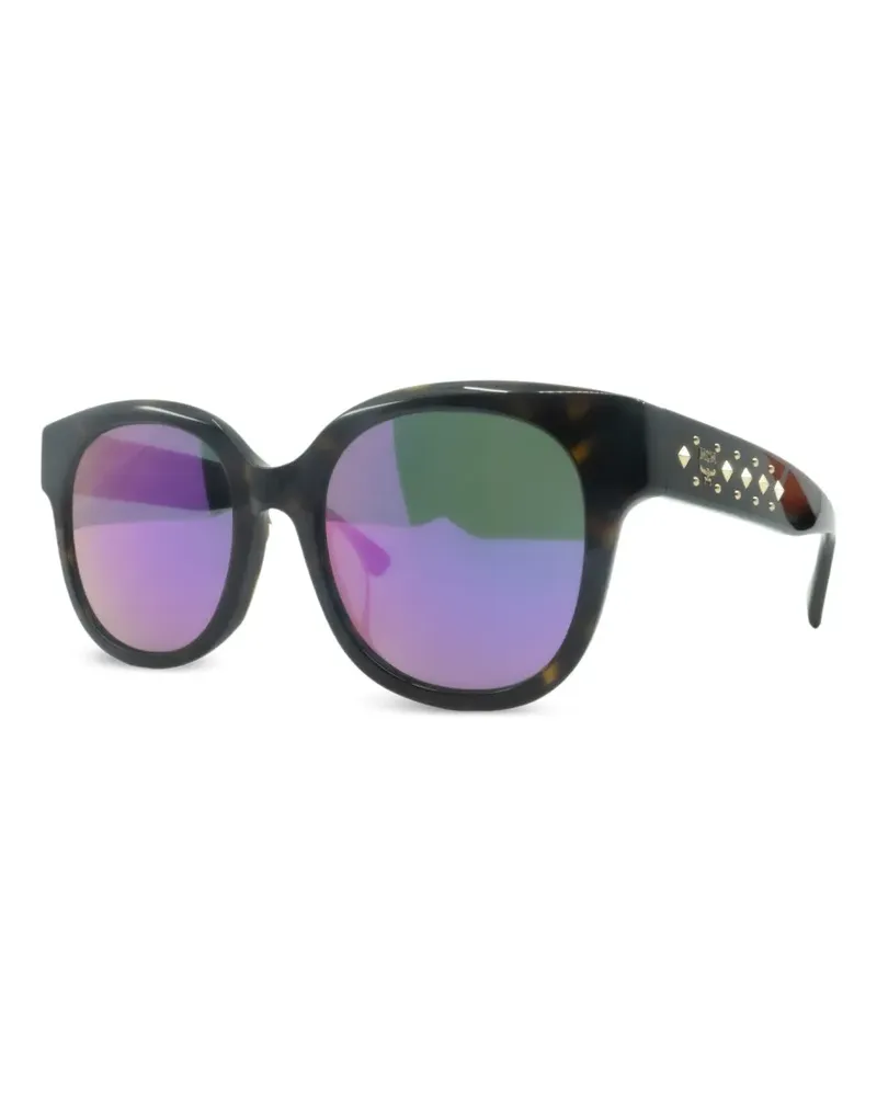 MCM Cat-Eye-Sonnenbrille mit Nieten - Braun Braun