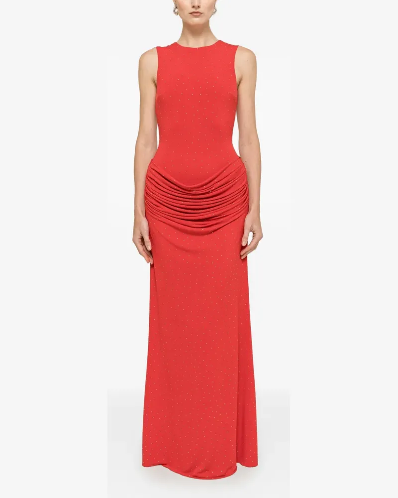 NISSA rhinestone-embellished maxi dress - Rot Rot