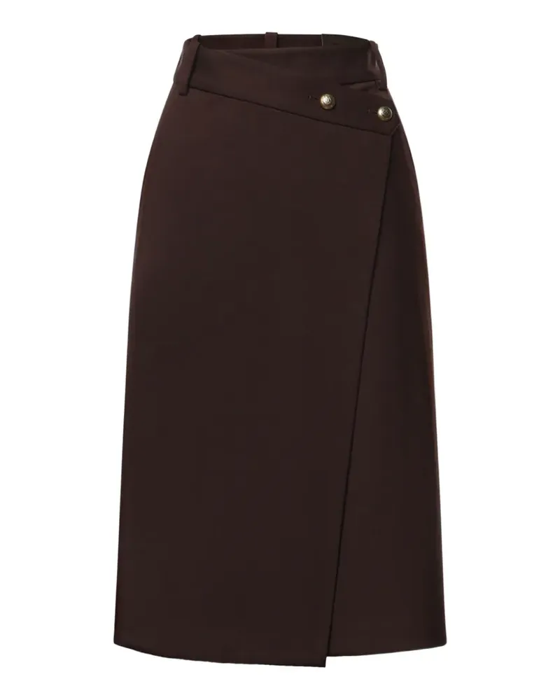 Pinko Minirock mit Zierknöpfen - Braun Braun