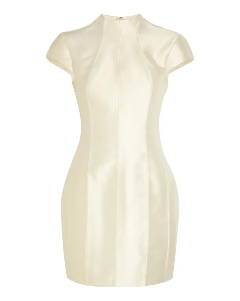 De La Vali Zena panelled cap-sleeve mini dress - Nude Nude