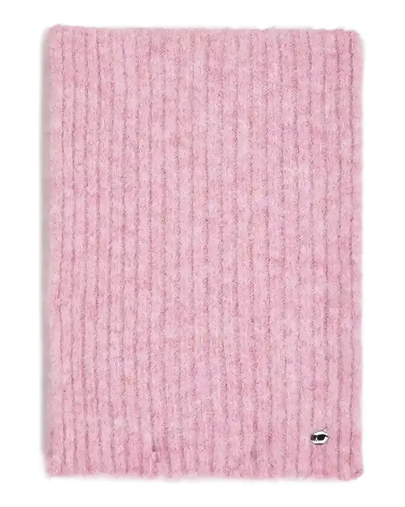 Karl Lagerfeld Ikon knit scarf - Rosa Rosa