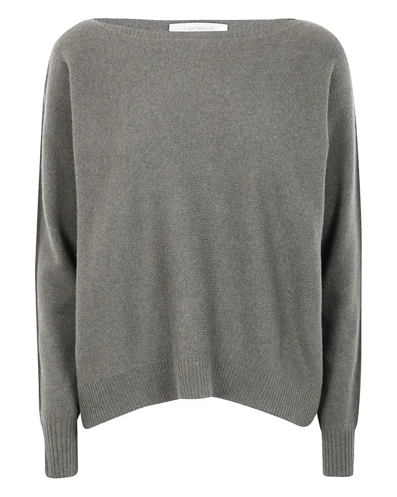 D.EXTERIOR Pullover mit U-Boot-Ausschnitt - Grau Grau