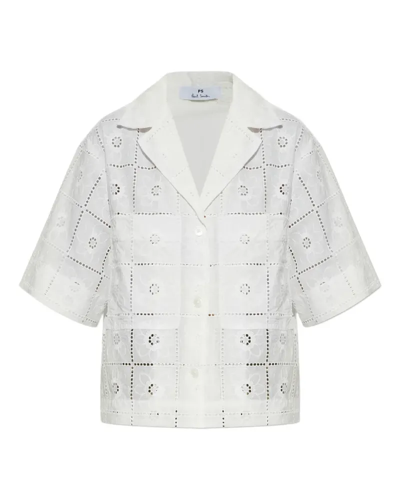 Paul Smith floral-embroidered shirt - Weiß Weiß