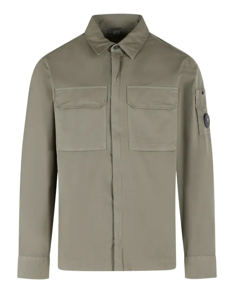 C.P. Company Hemdjacke mit Lens-Detail - Grau Grau
