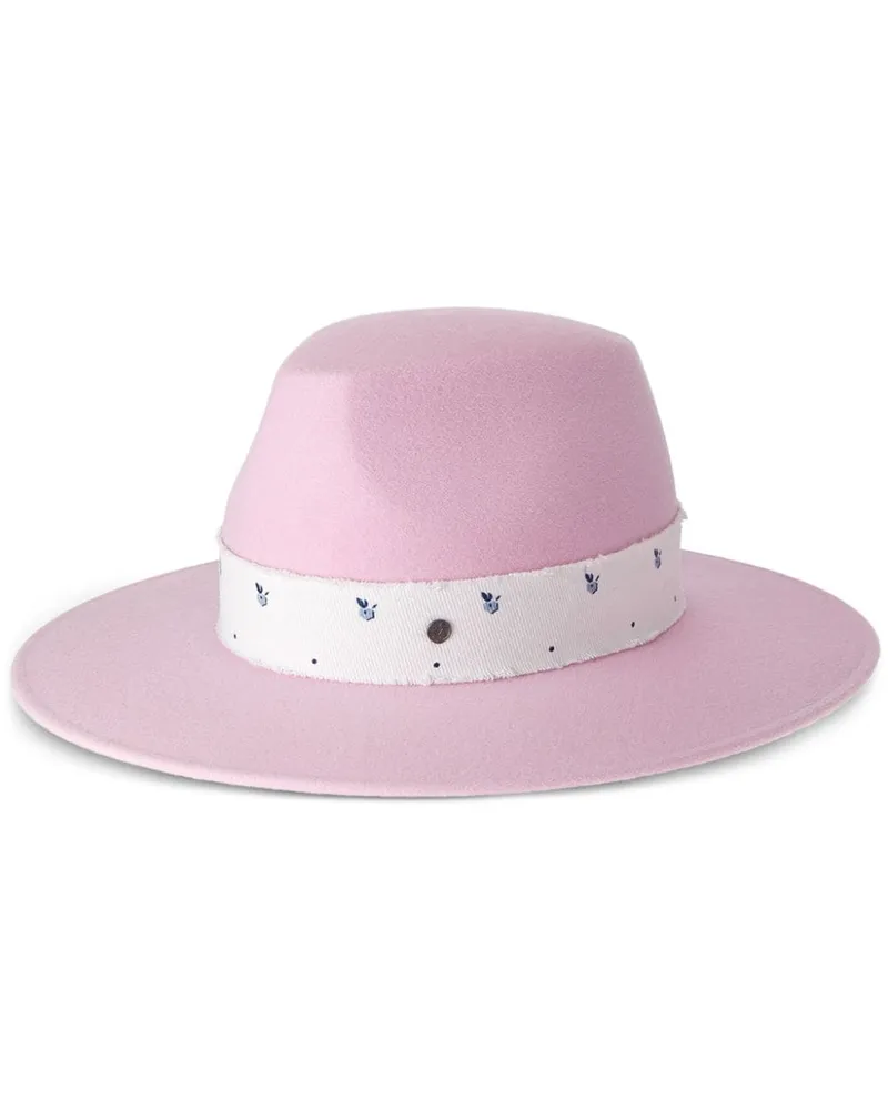 Maison Michel Kyra Fedora aus Wollfilz Rosa