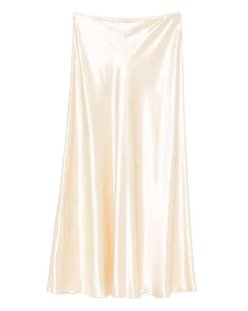 Alberta Ferretti Midirock aus Satin - Nude Nude