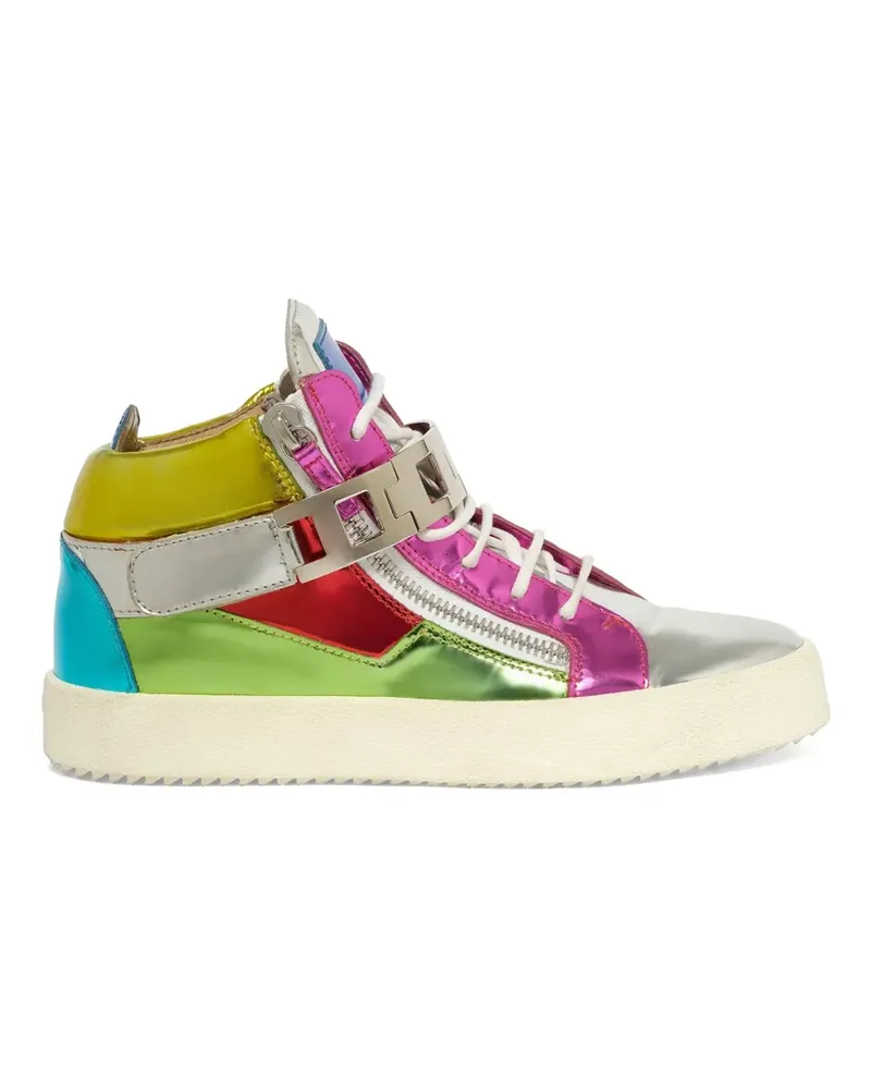 Giuseppe Zanotti Sneakers im Metallic-Look - Silber Silber