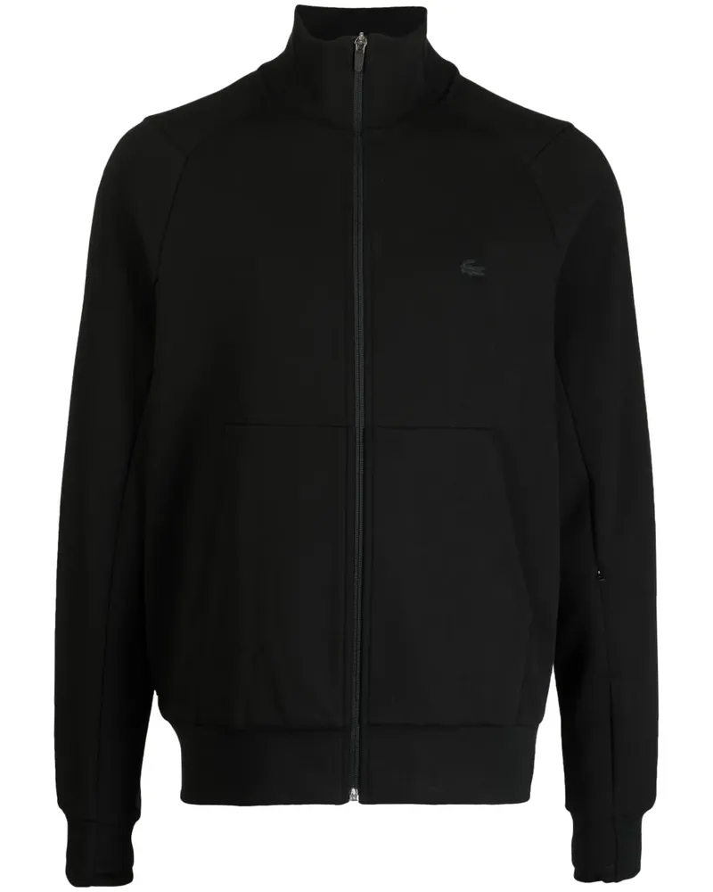 Lacoste Jacke mit Logo-Stickerei - Schwarz Schwarz