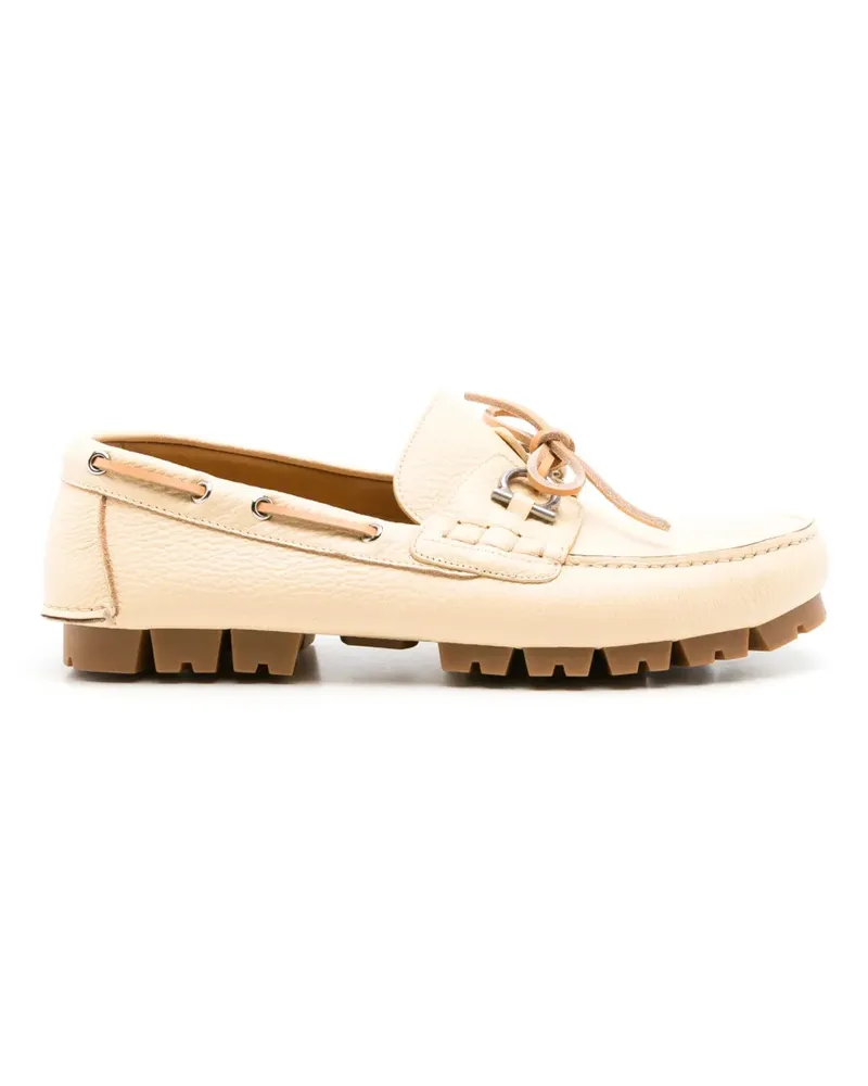 Ferragamo Injected Rock Loafer - Nude Nude