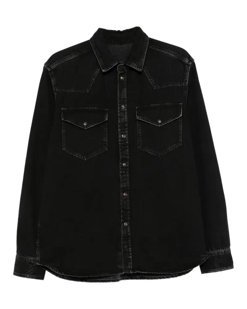 nine:inthe:morning Tobia Jeanshemd - Schwarz Schwarz