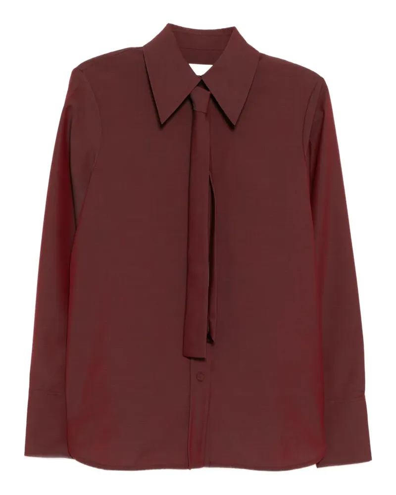 Jil Sander tie poplin shirt - Rot Rot