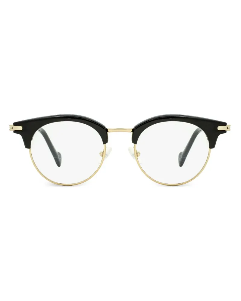Moncler Brille mit rundem Gestell - Schwarz Schwarz