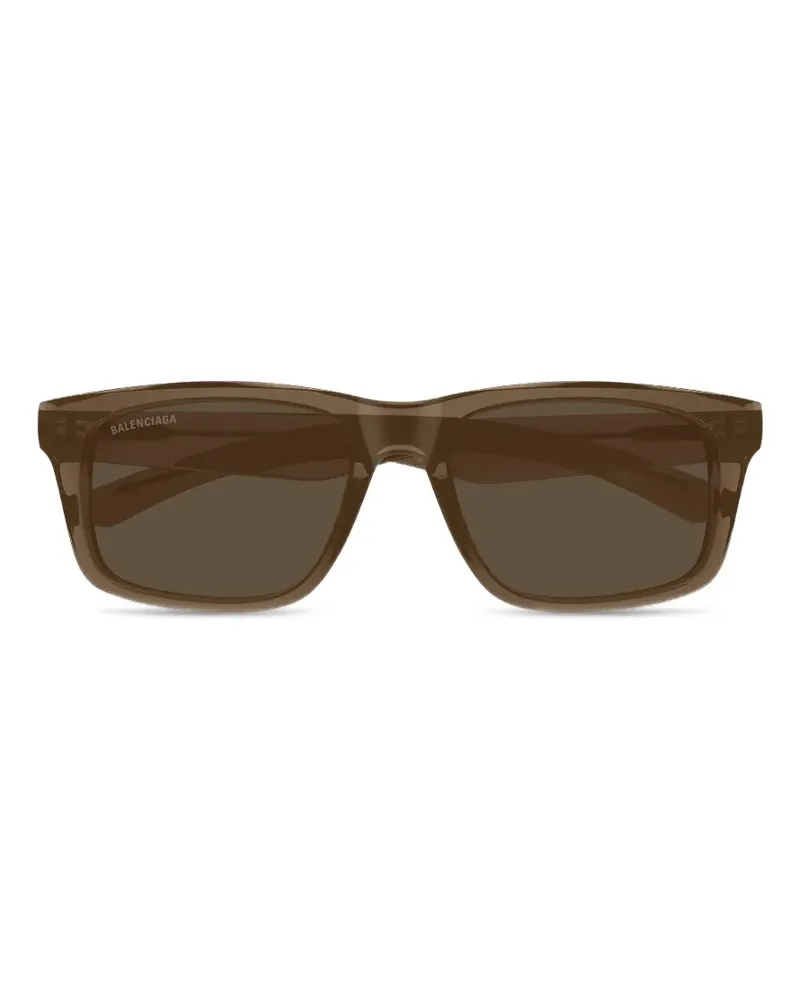 Balenciaga rectangle-frame sunglasses - Braun Braun