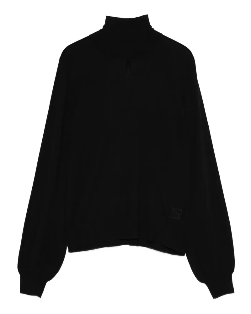 Semicouture balloon-sleeve wool sweater - Schwarz Schwarz