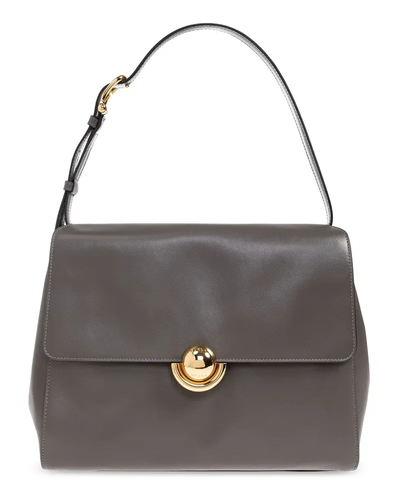 Furla circular-detail leather tote bag - Grau Grau