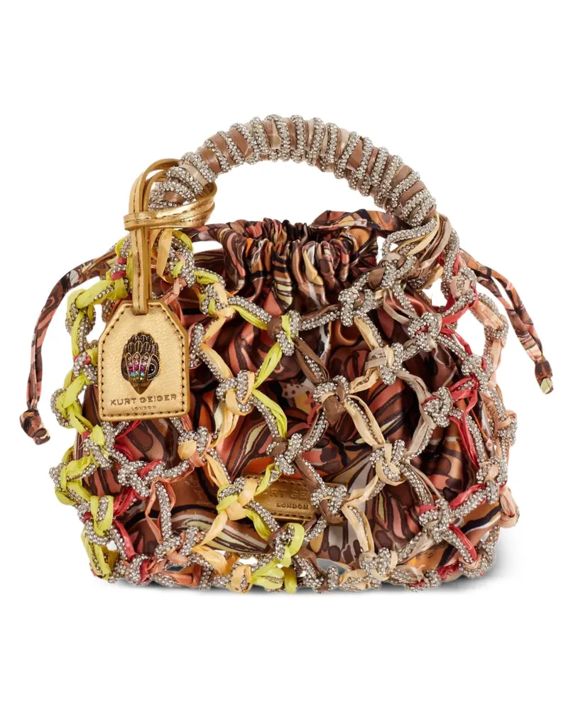 Kurt Geiger Macrame crystal tote bag - Braun Braun