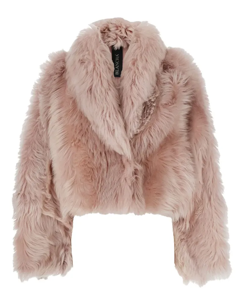BLANCHA Jacke aus Faux Shearling - Rosa Rosa