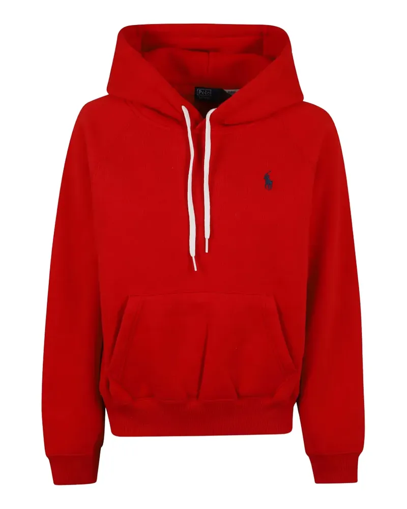 Ralph Lauren logo-embroidered drawstring hoodie - Rot Rot