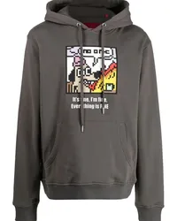 Mostly Heard Rarely Seen Hoodie mit grafischem Print Grau