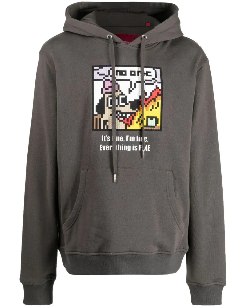 Mostly Heard Rarely Seen Hoodie mit grafischem Print Grau