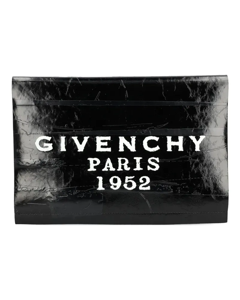 Givenchy Clutch mit Logo - Schwarz Schwarz
