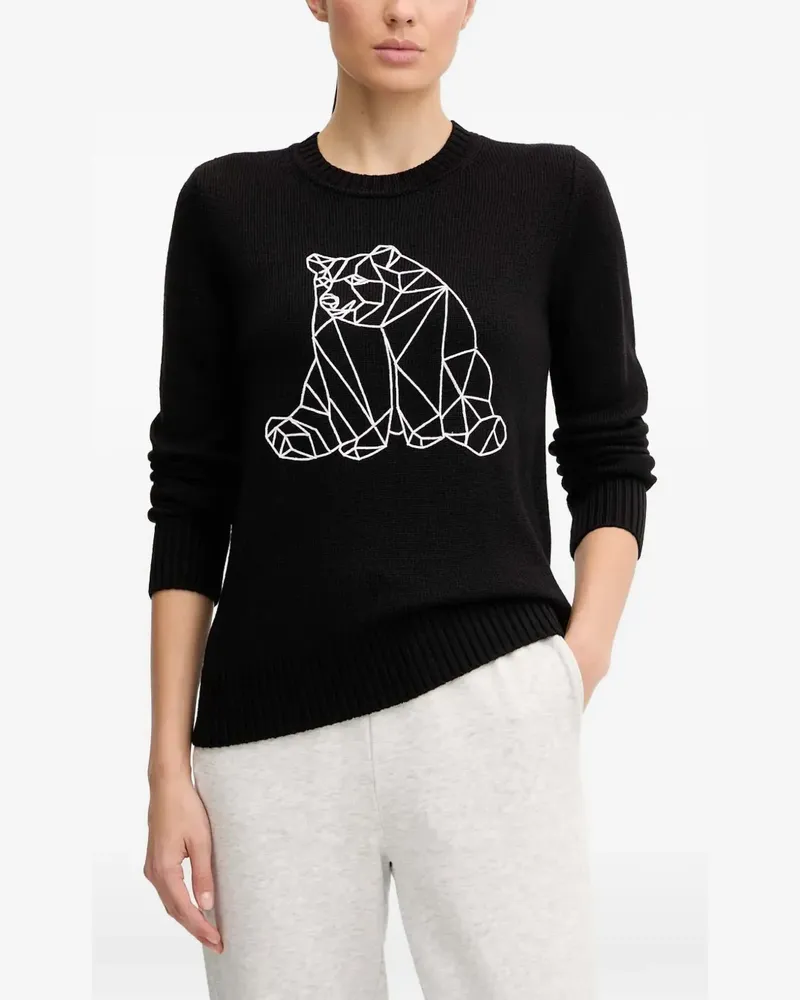 EA7 wool blend sweater - Schwarz Schwarz