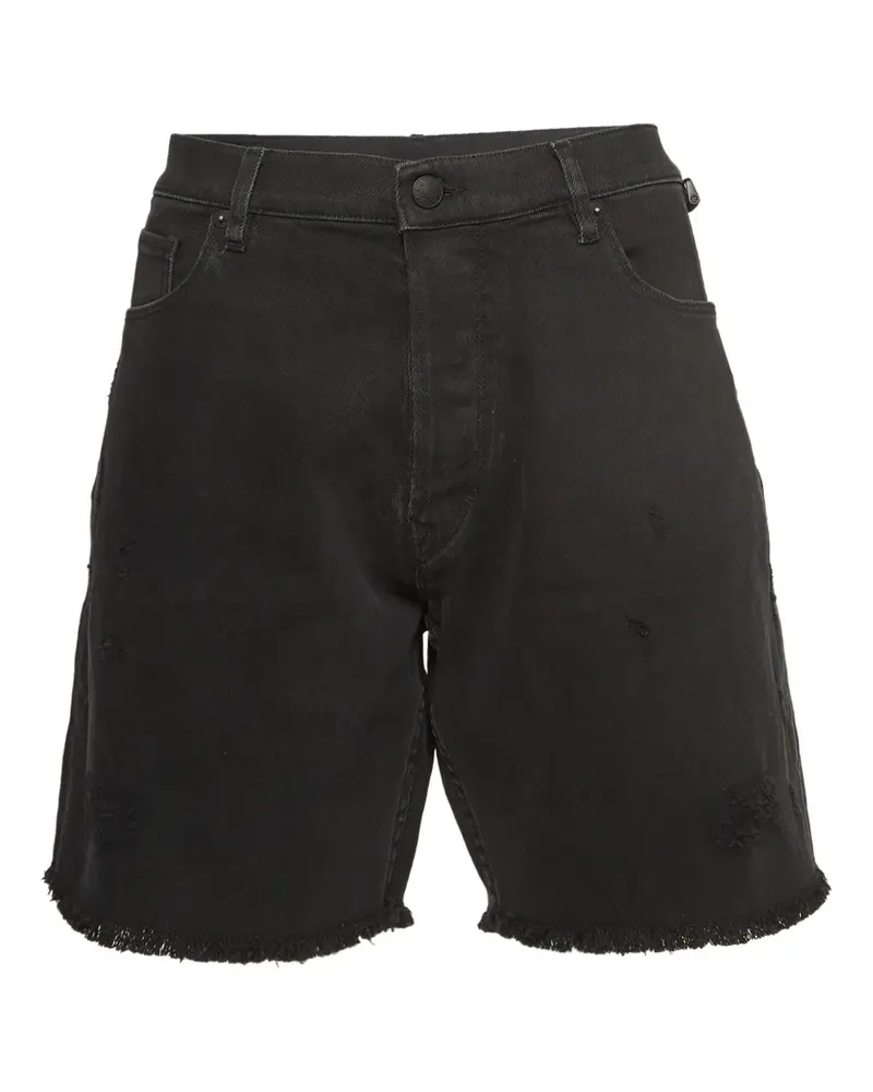 Zadig & Voltaire Pre-owned Jeans-Shorts im Distressed-Look - Schwarz Schwarz
