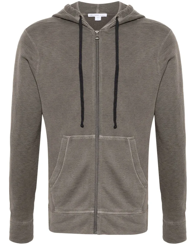 James Perse Kapuzenjacke aus Jersey-Fleece - Braun Braun